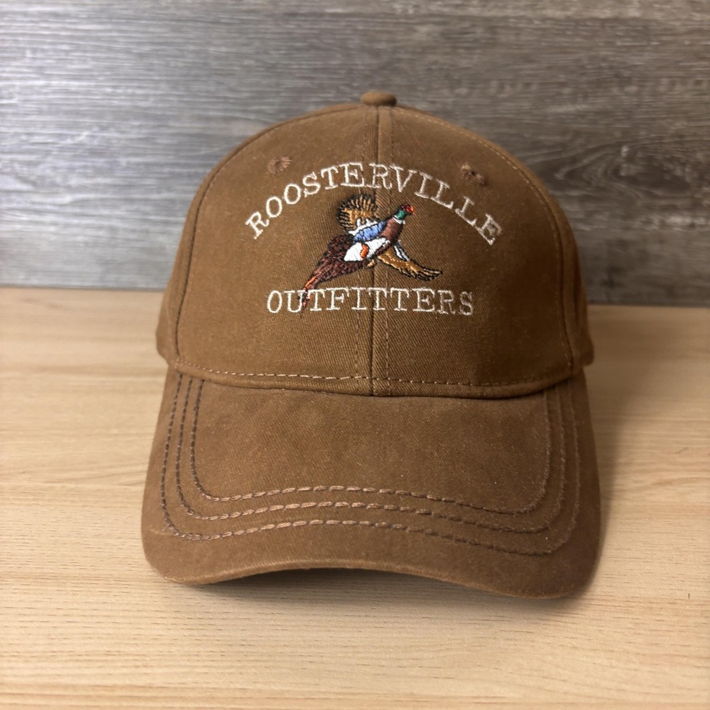 Roosterville Outfitters Hat Cap Strap Back Embroidered Pheasant DRI DUCK NWT